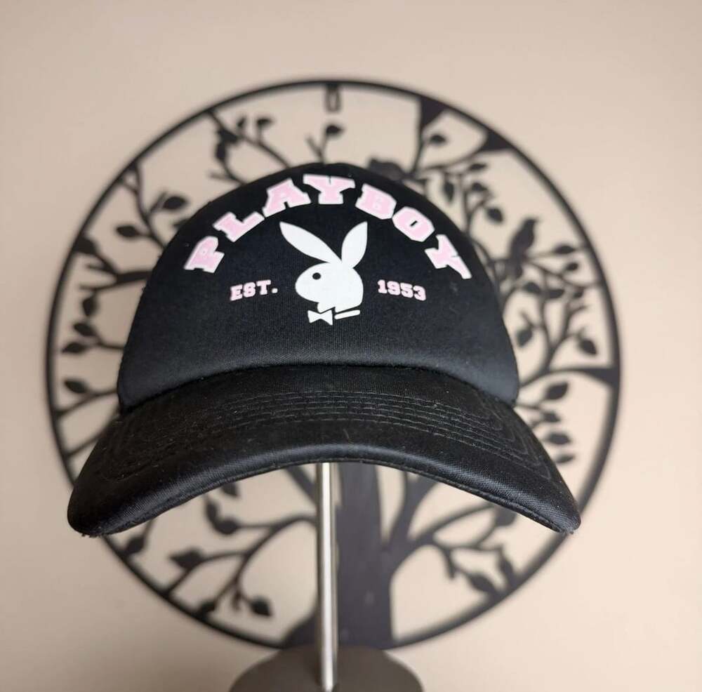 Playboy Est. 1953 Trucker Hat Black Pink Snapback